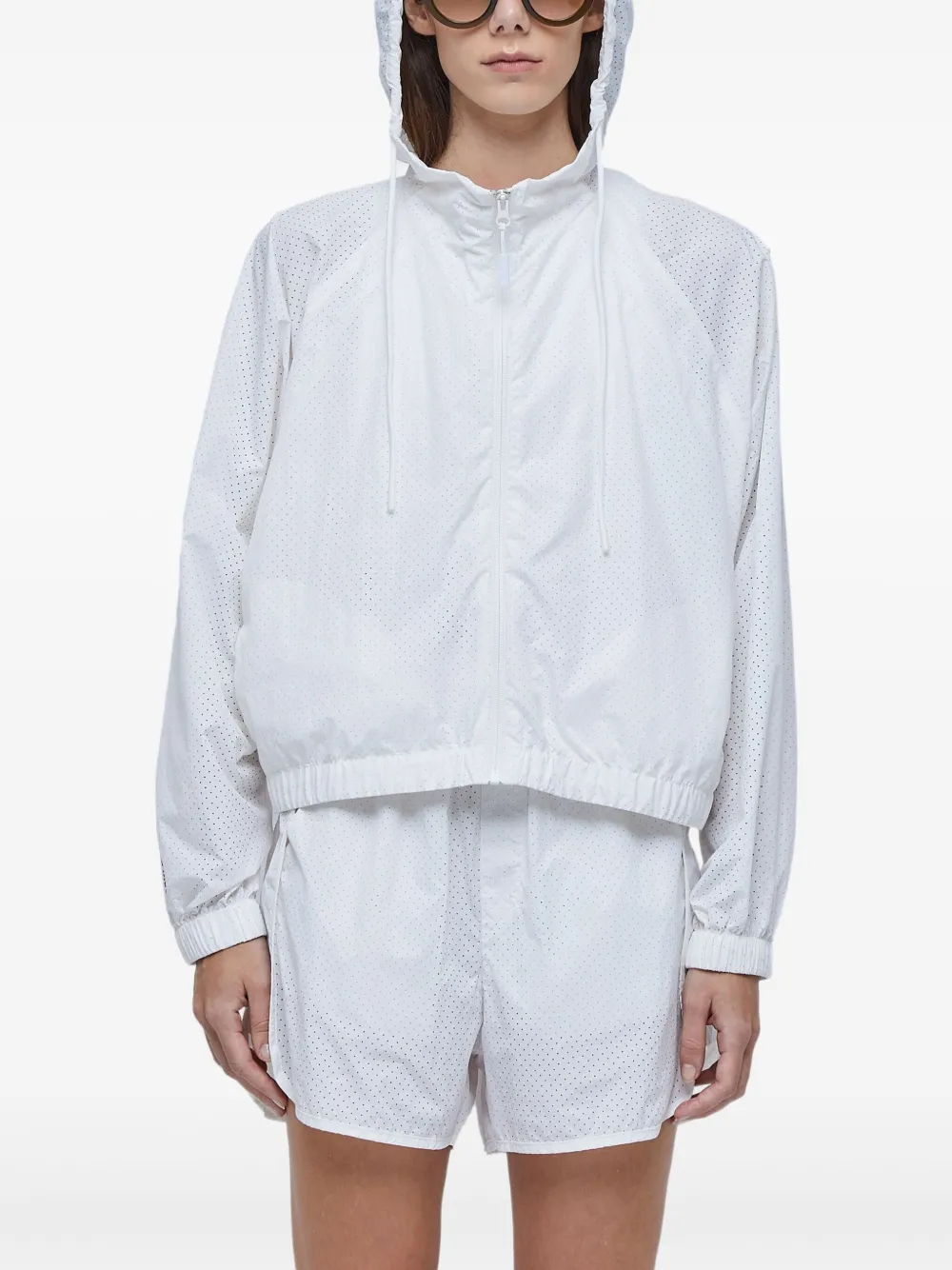 Osklen Jaqueta de capuz com recorte de mesh | Jaqueta bomber | Image 2