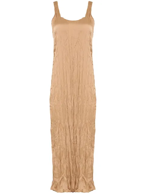 Osklen vestido satinado con efecto arrugado