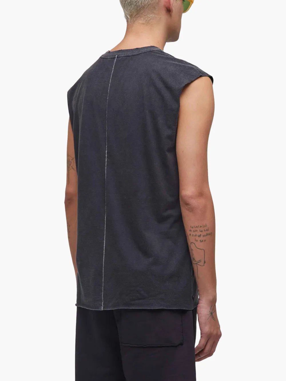 Osklen Tanktop met decoratieve stiksel Zwart