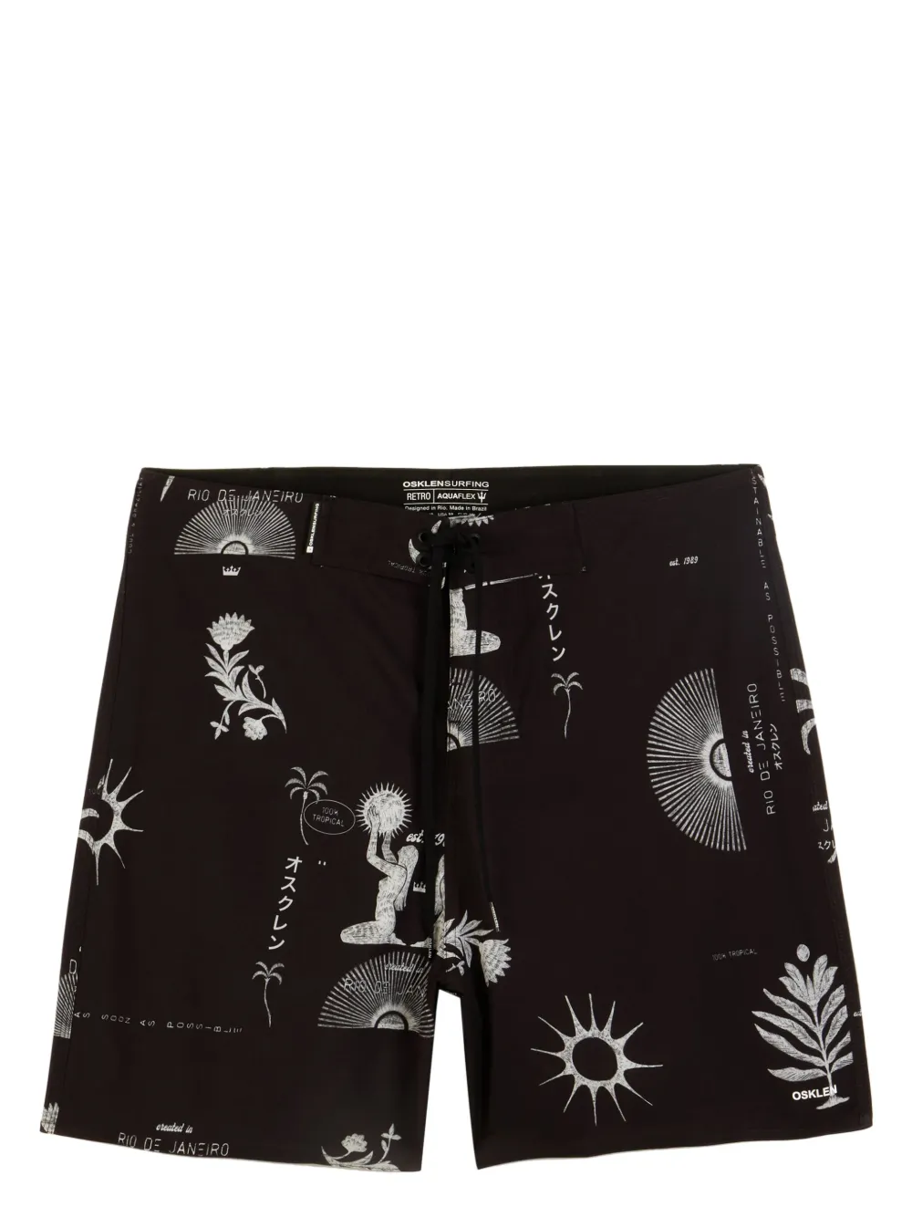 Osklen 1989 Surf bermuda shorts Zwart