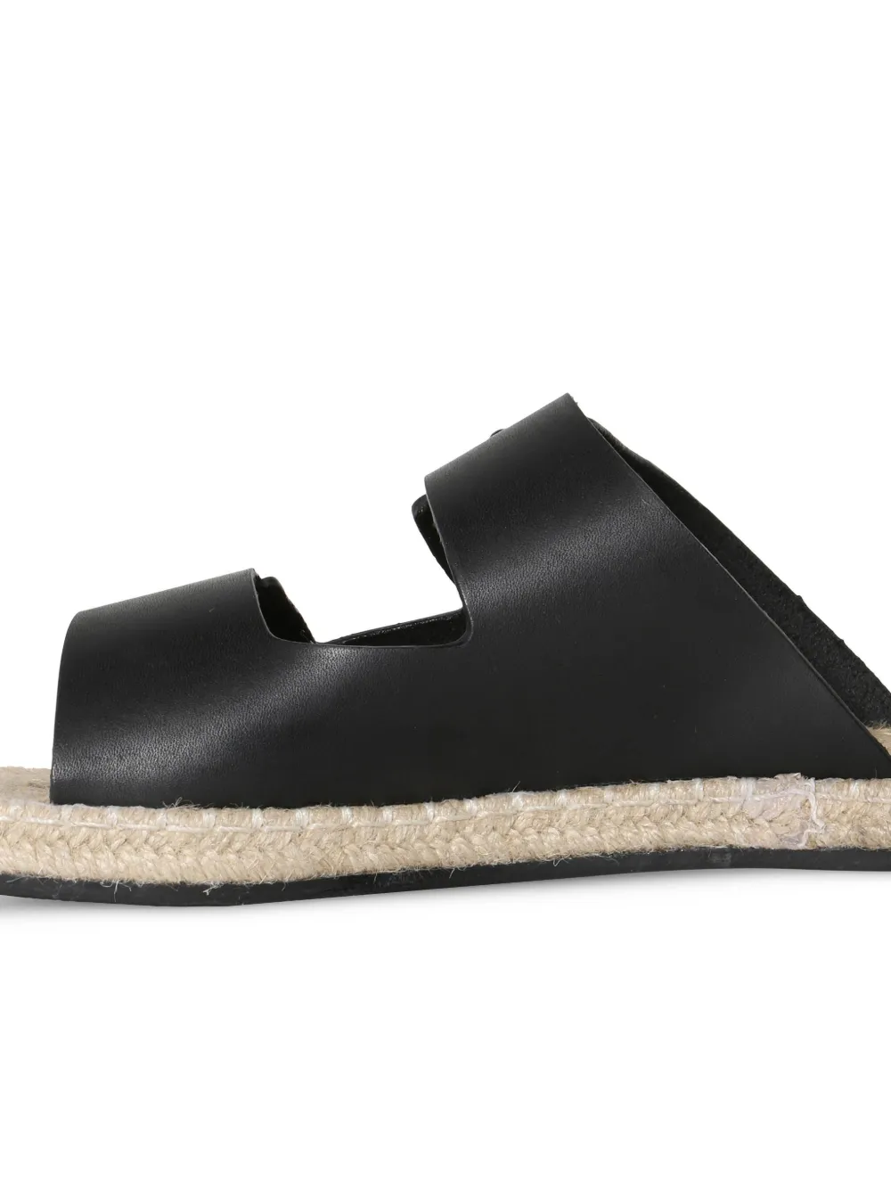 Osklen leather slides Black