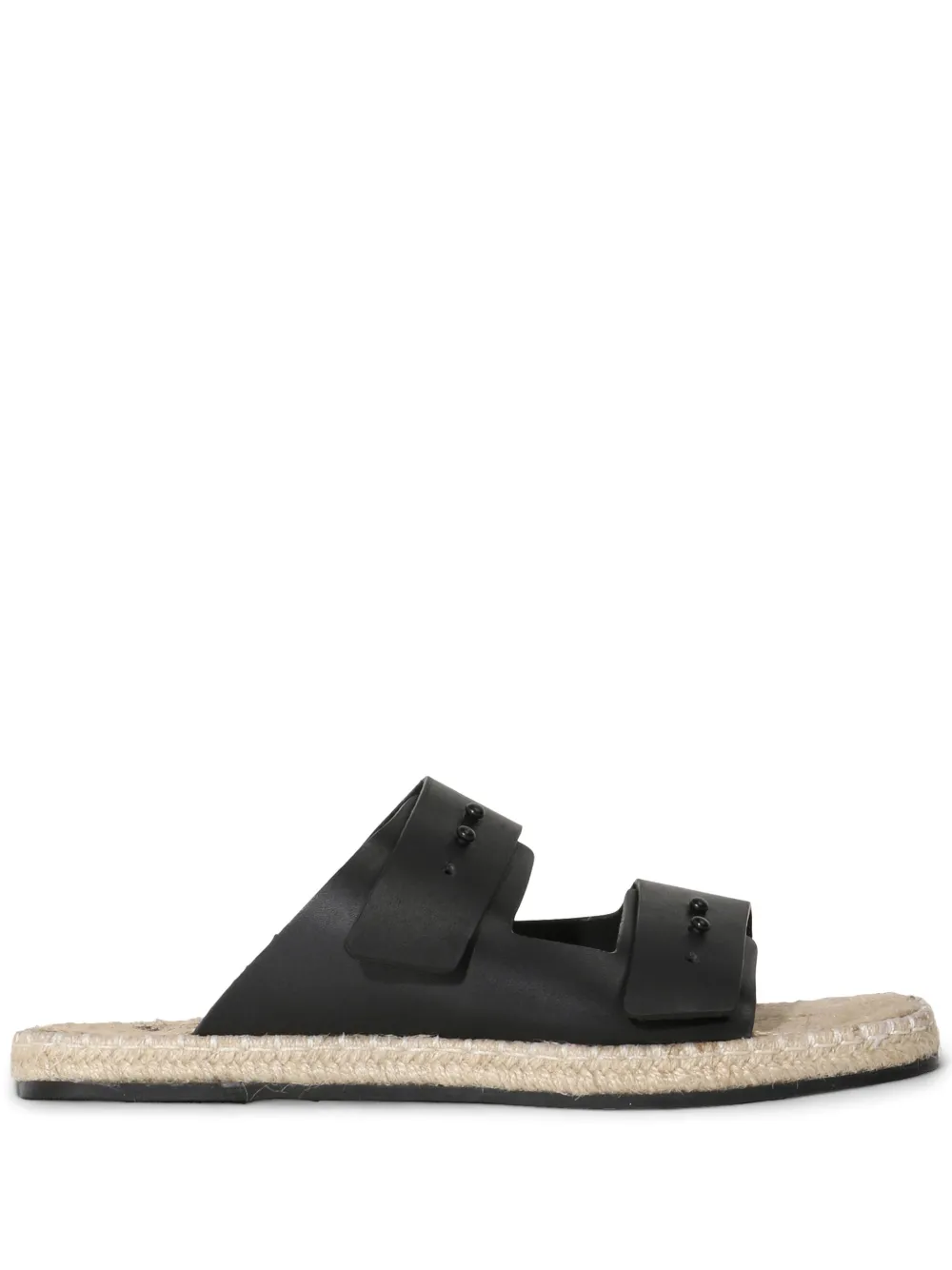 Osklen leather slides Black