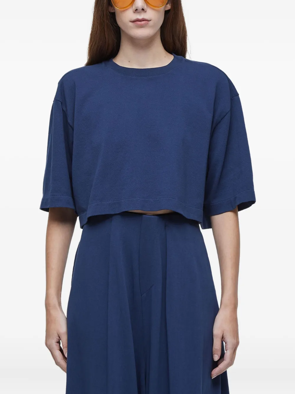 Osklen boxy short-sleeve T-shirt | Blue | Image 1