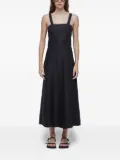 Osklen square-neckline midi dress - Black