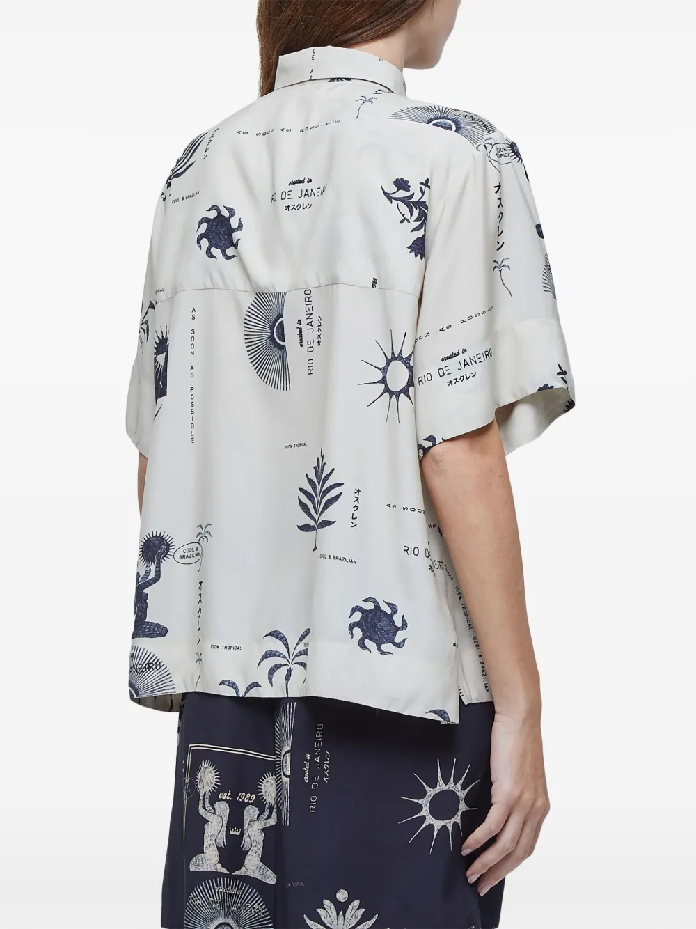 Osklen Rio Day blouse met print Wit