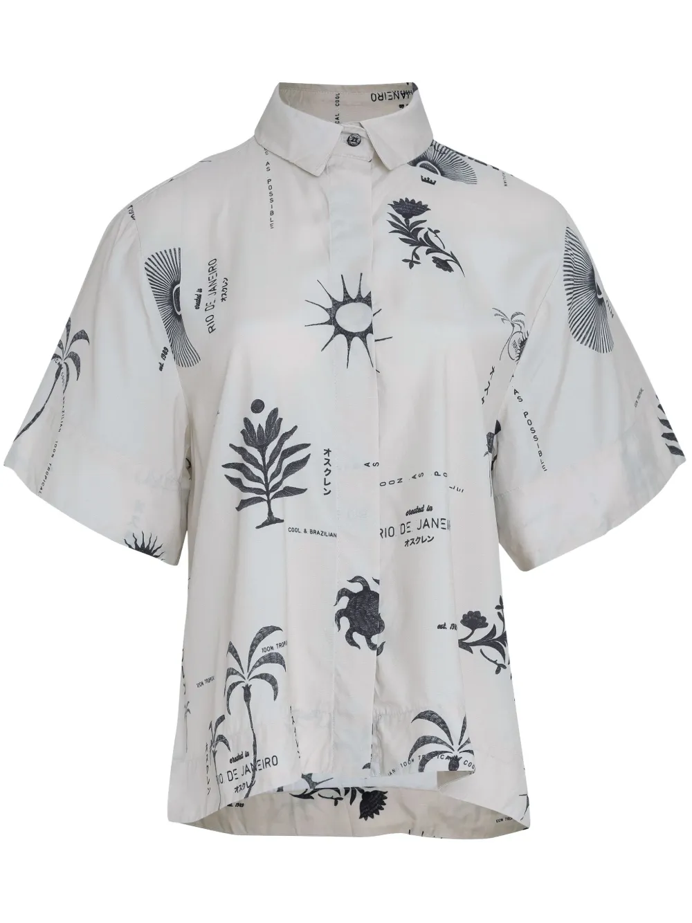 Osklen Rio Day blouse met print Wit