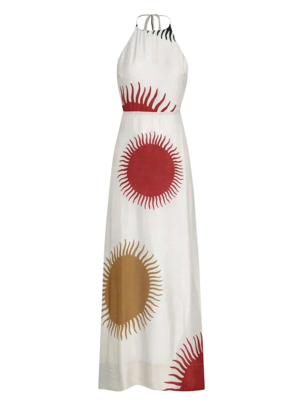 Osklen printed dress Beige