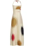 Osklen amarração sol claro dress - Neutrals