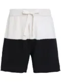 Osklen towelling-finish shorts - Black