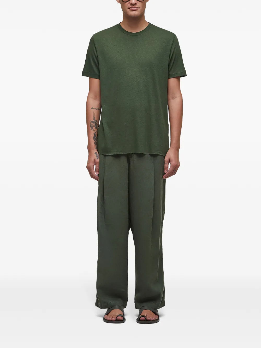 Osklen T-shirt met gemêleerd-effect - Groen