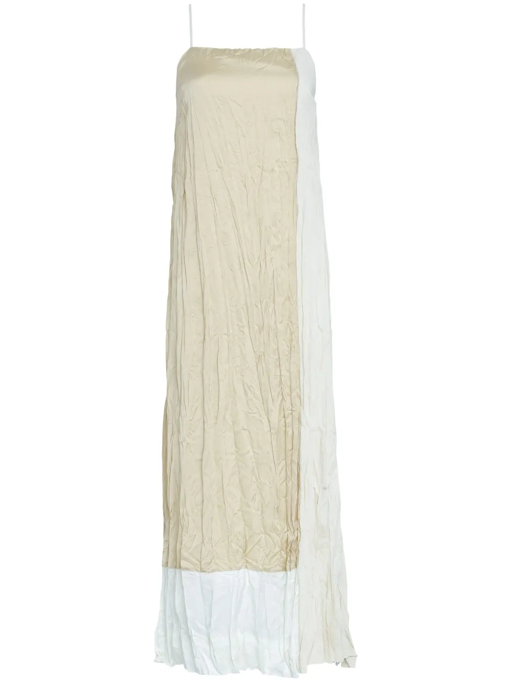 Osklen Geplooide jurk Beige