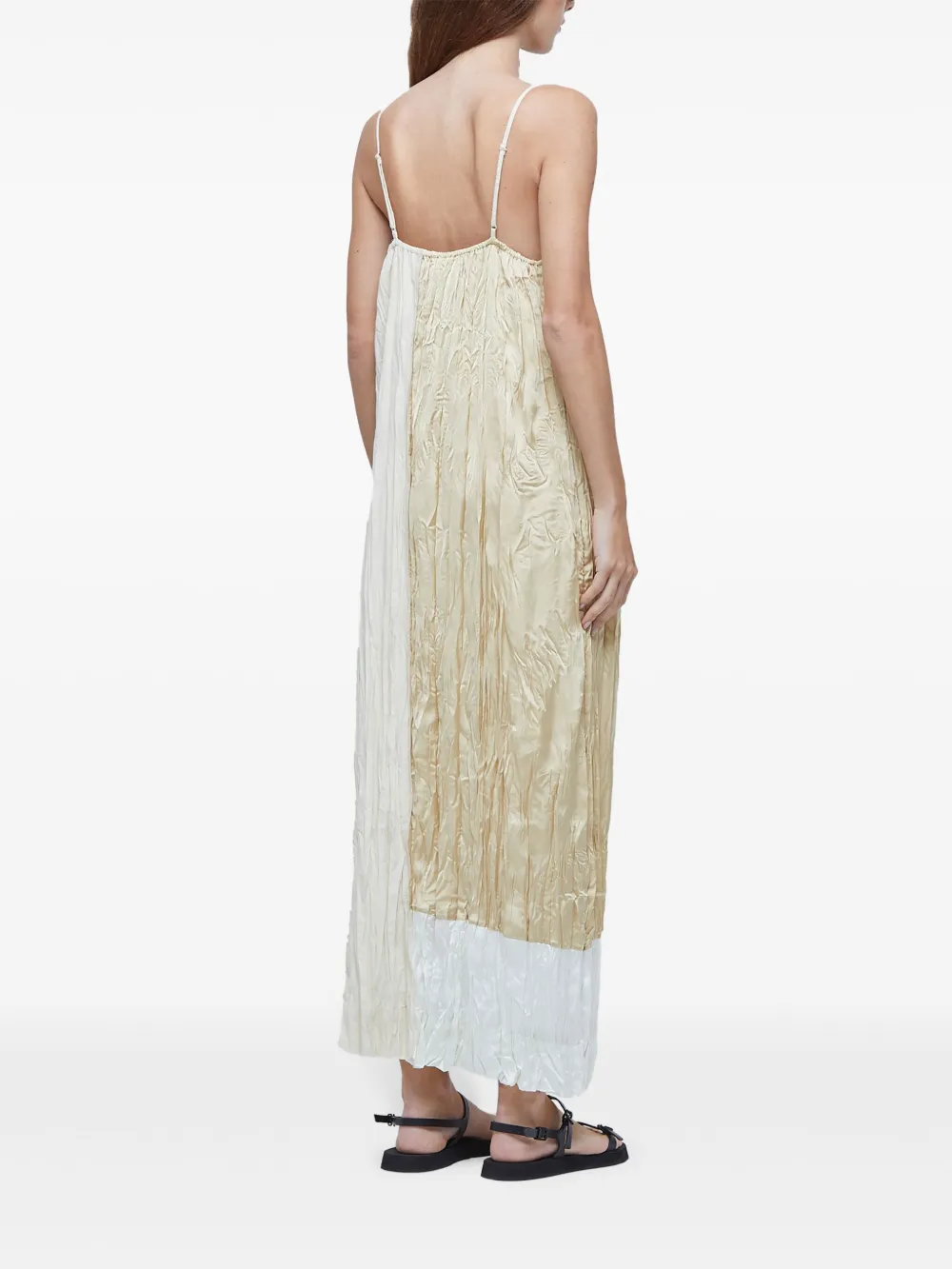 Osklen Geplooide jurk Beige