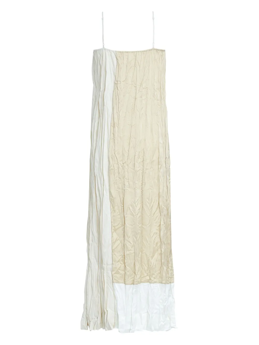 Osklen Geplooide jurk Beige