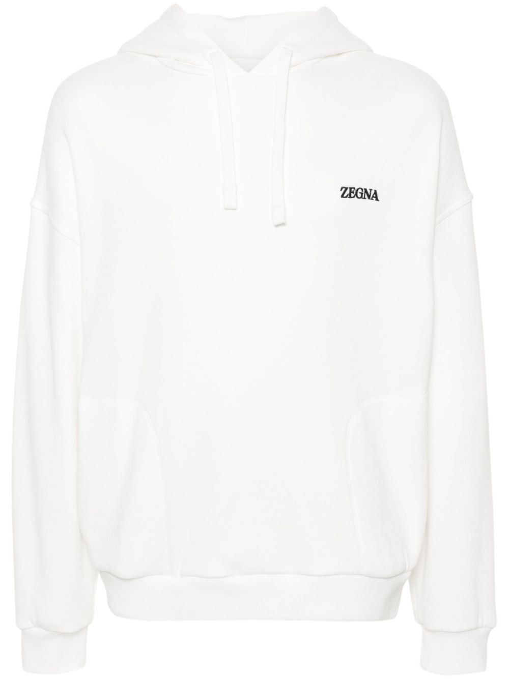 logo-embroidered hoodie