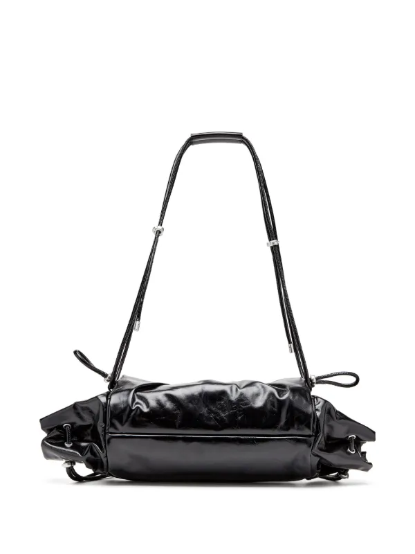 Diesel Scrunch-D Shoulder Bag | Black | FARFETCH UK