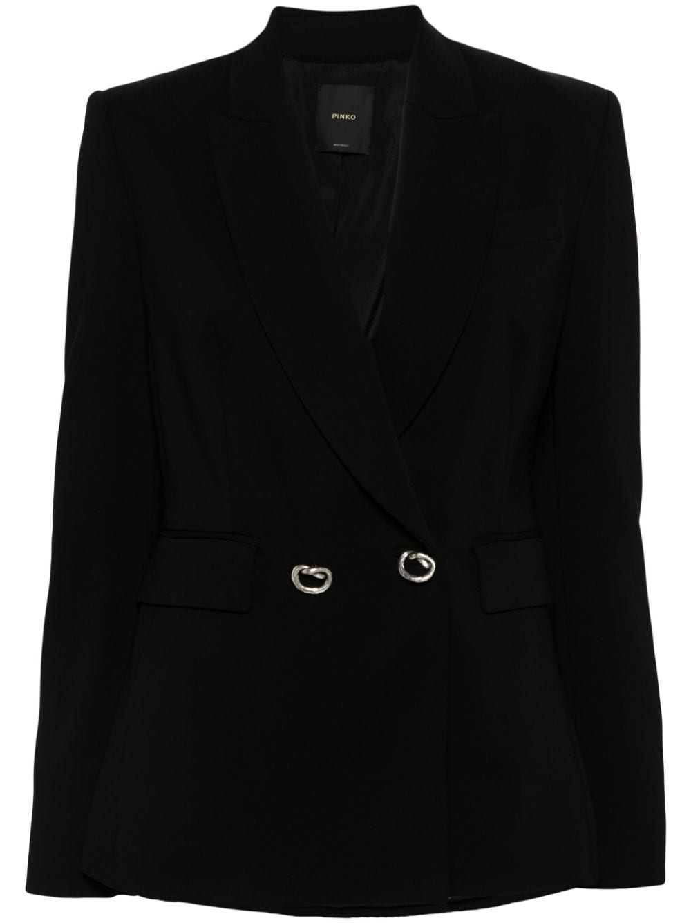 PINKO metal-buttons cady blazer - Nero