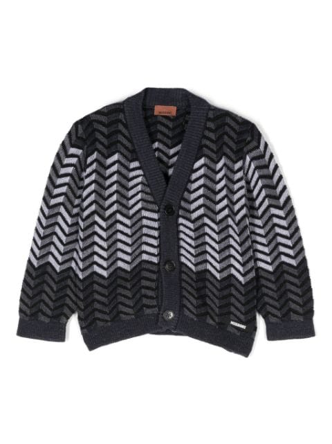 Missoni Kids chevron-knit cardigan