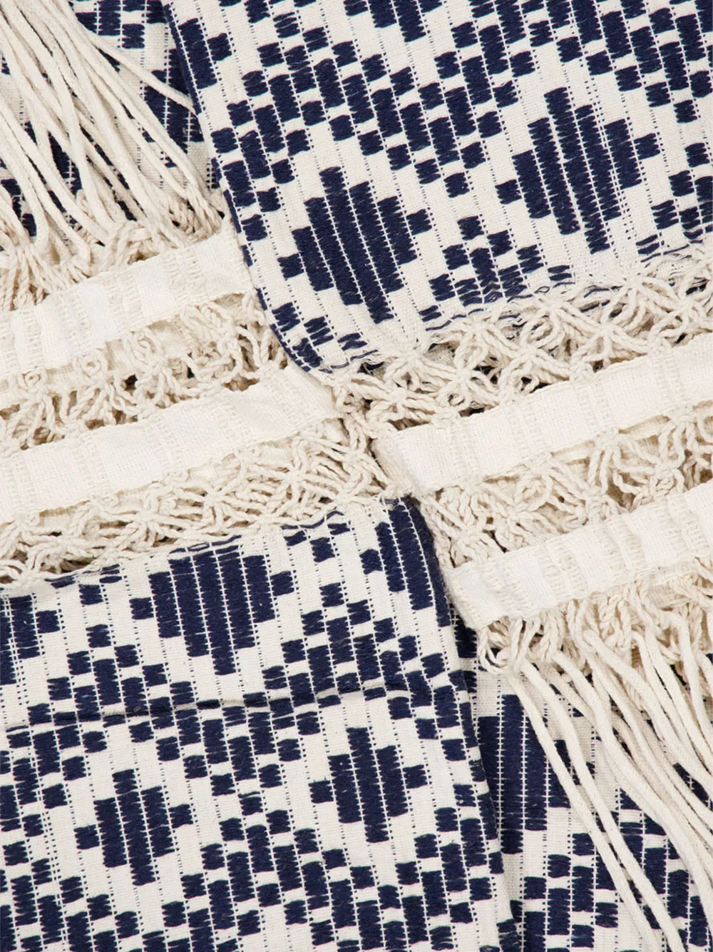Frescobol Carioca Simao Jacquard Hammock In Blue