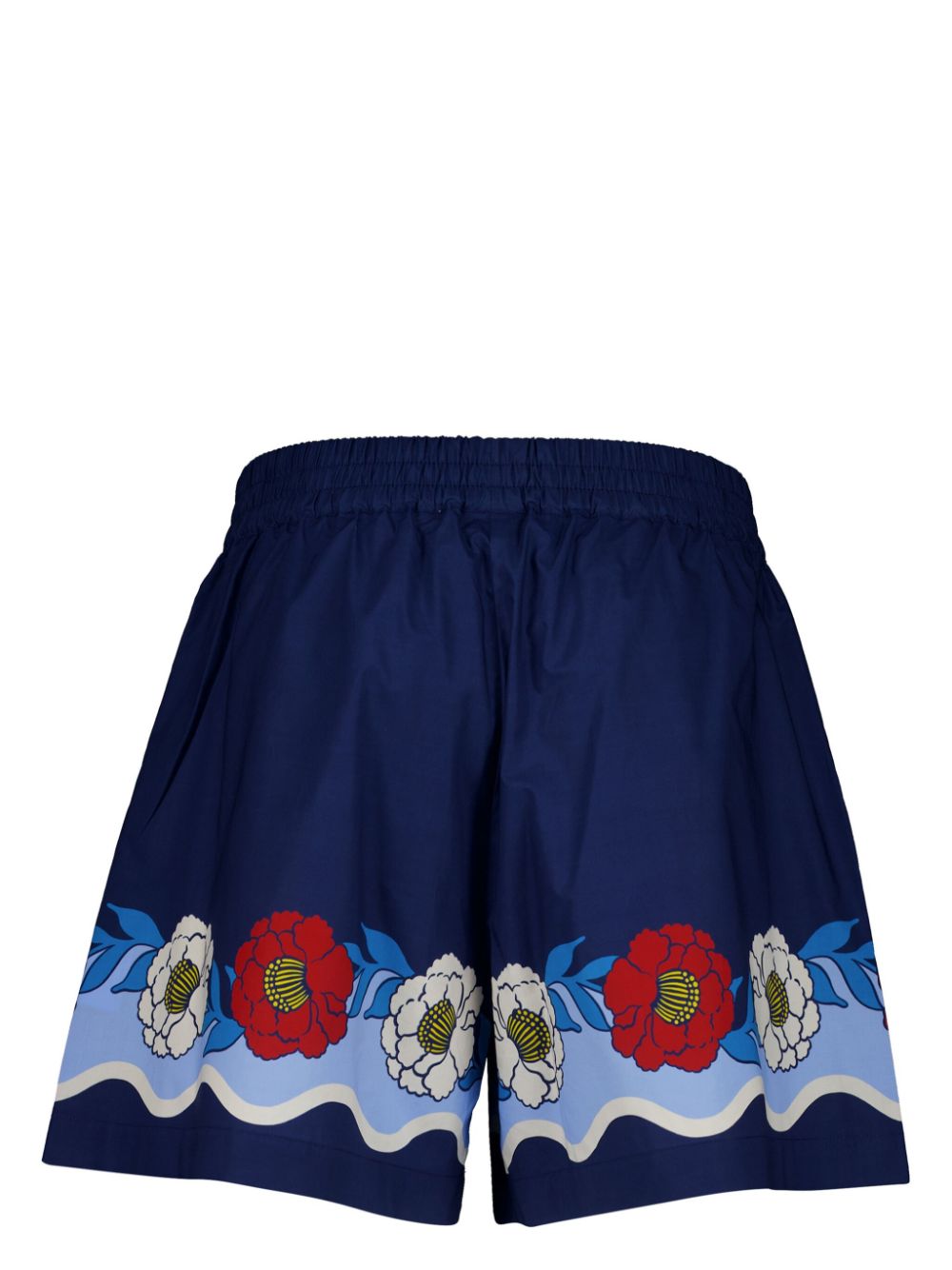 Shop La Doublej Pull-up Shorts In Blau