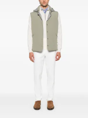 ブルネロクチネリ　ジップアップベスト　ポケット付き　ベージュ　サイズL程度 Brunello Cucinelli（ブルネロクチネリ）ベスト ジレ - FARFETCH
