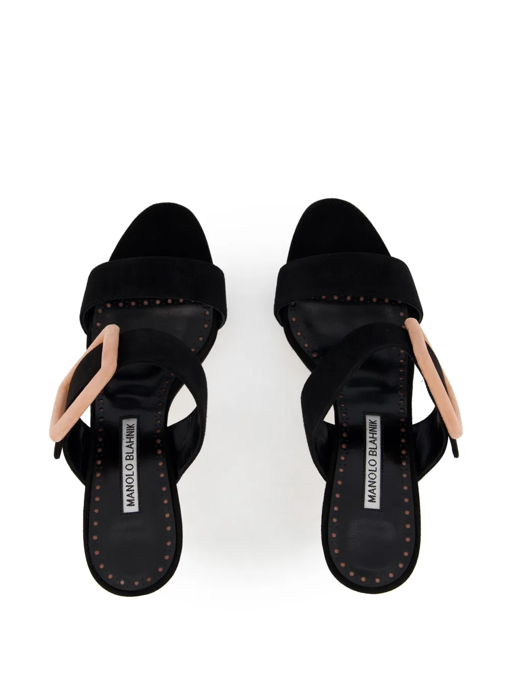 Manolo Blahnik 70mm Gable sandals Black