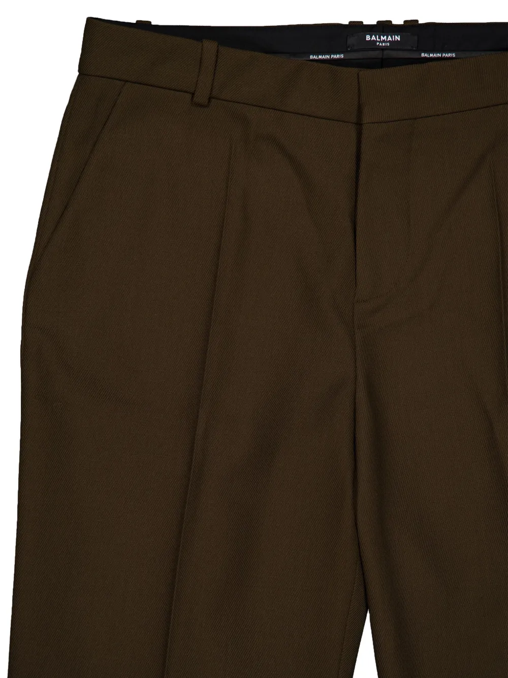 Balmain Wollen pantalon Bruin
