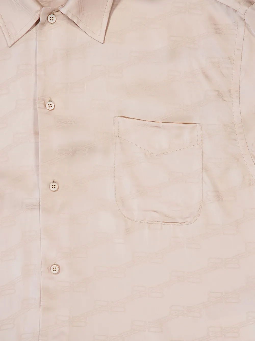 Balenciaga Blouse met monogram Beige