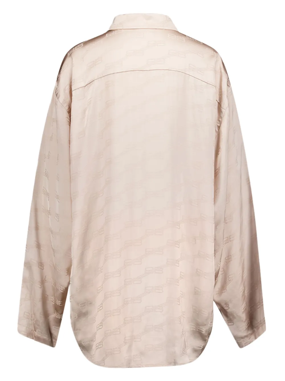 Balenciaga Blouse met monogram Beige