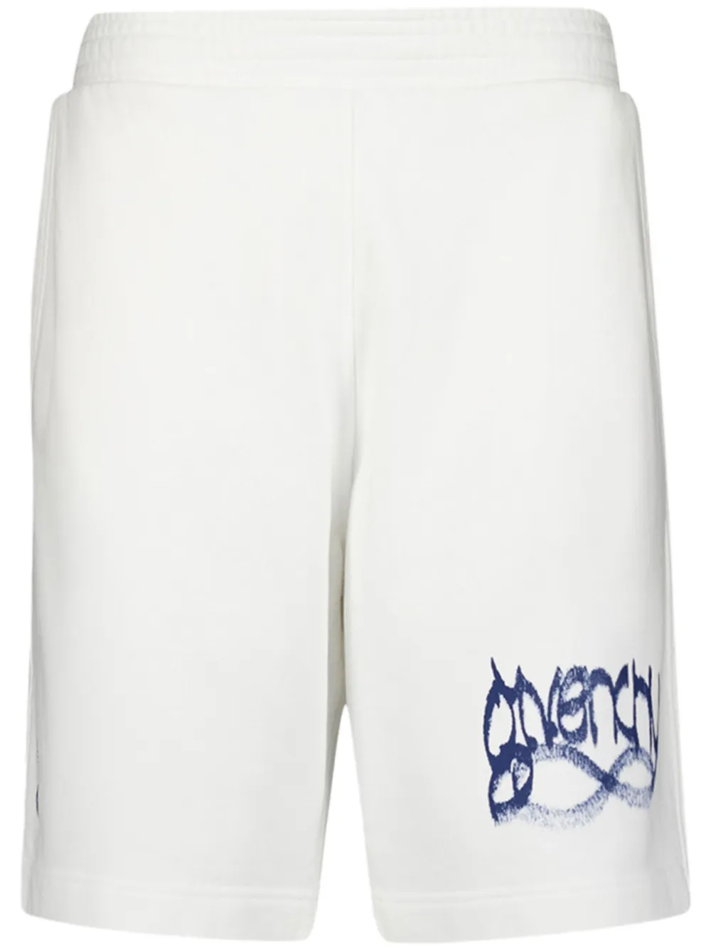 Givenchy Boxy-fit katoenen shorts met logoprint Wit
