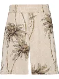 AMIRI Twisted Palms Tapestry shorts - Neutrals