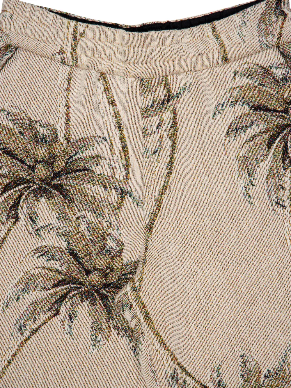 AMIRI Twisted Palms Tapestry shorts Beige