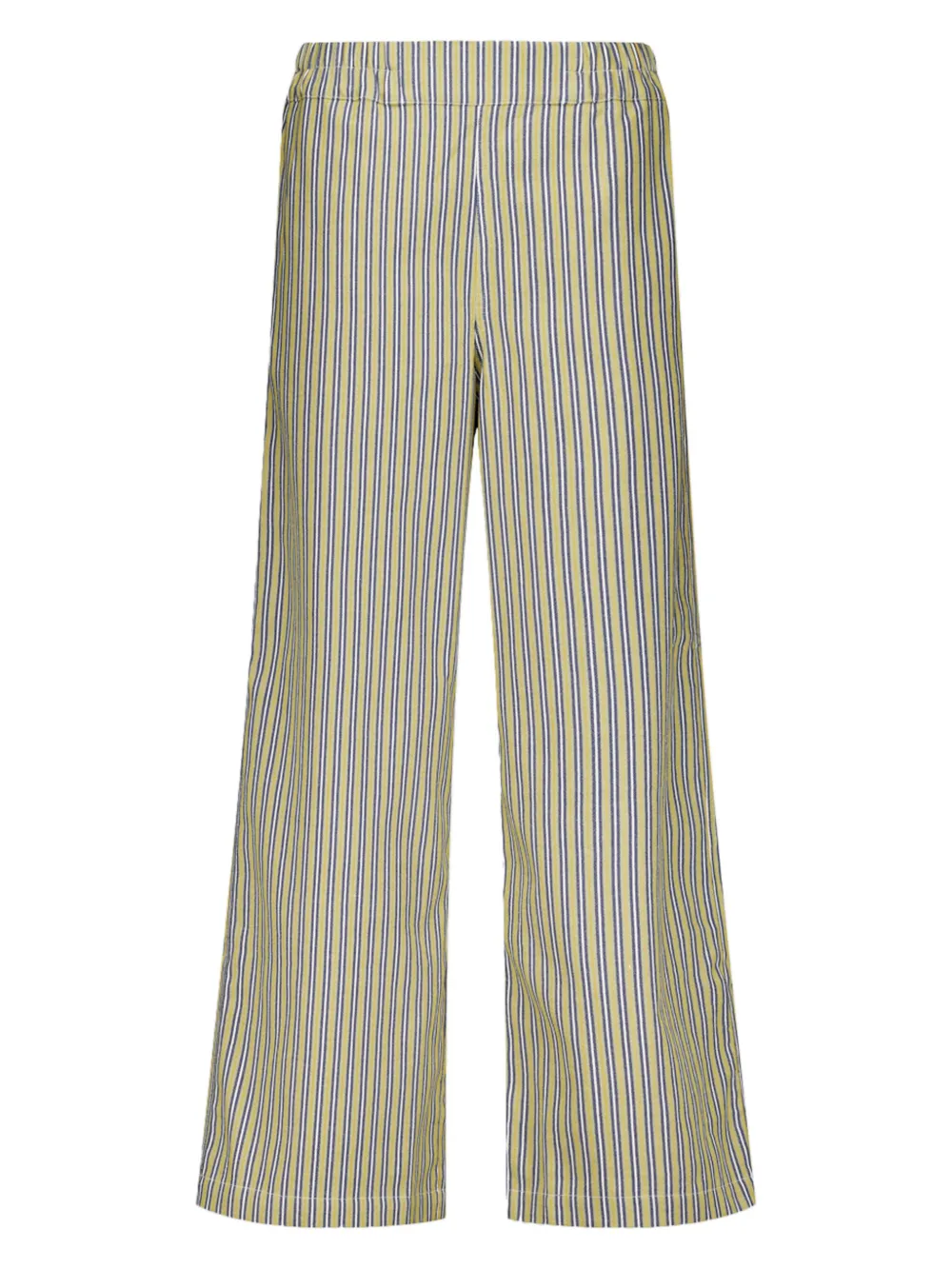 PAULA striped high-waisted trousers - Groen
