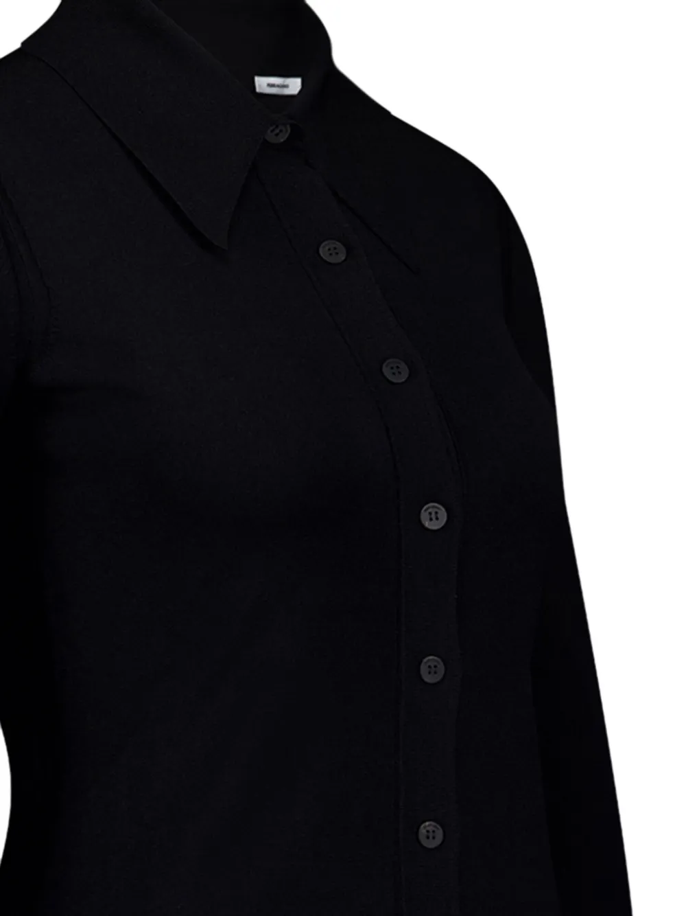 Ferragamo Vest met puntkraag Zwart