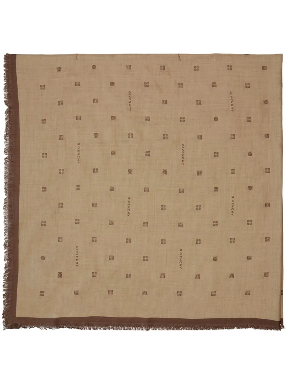 Givenchy Sjaal met 4G jacquard Bruin