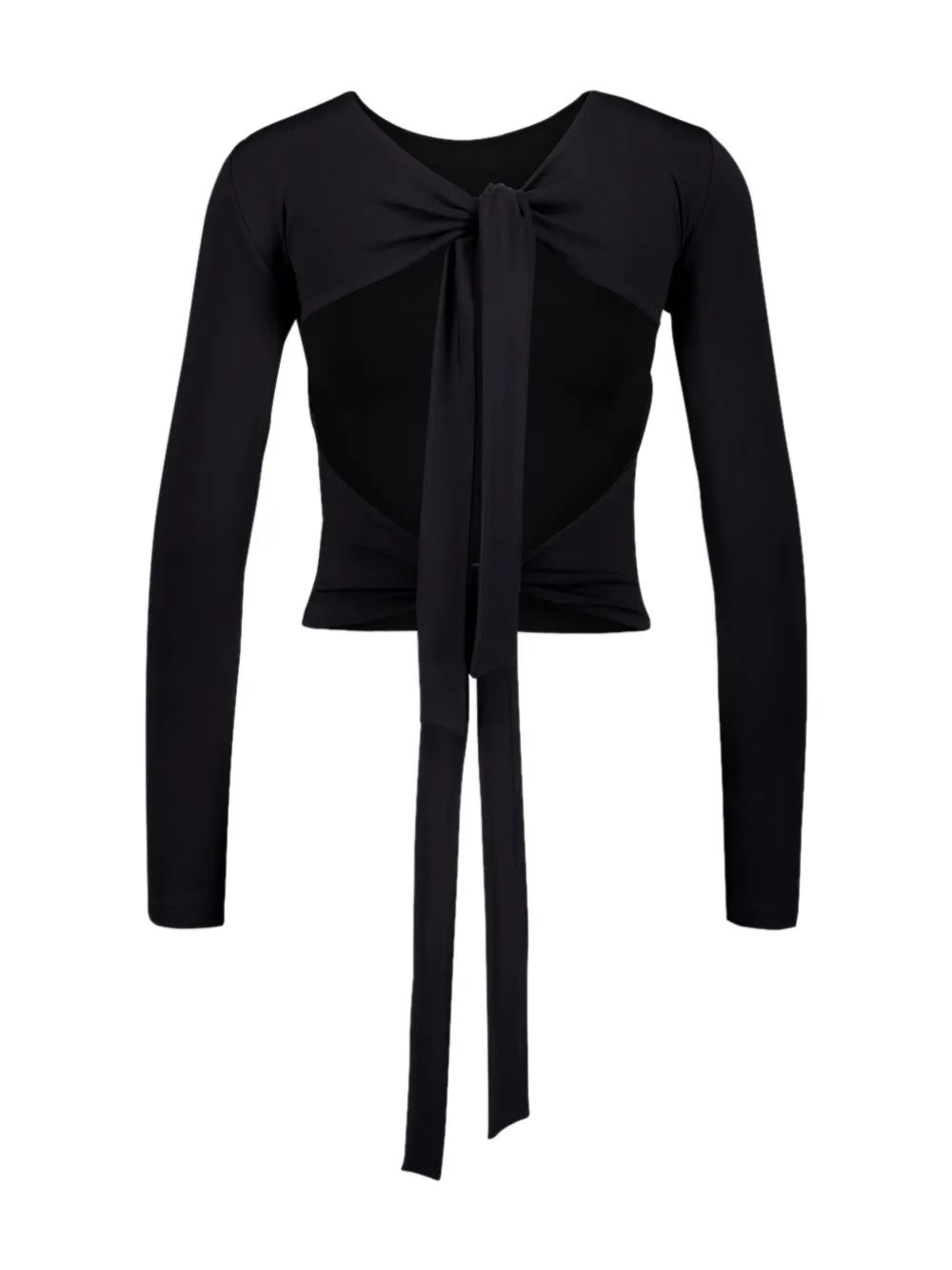 Balenciaga knot-detail long-sleeved top - Zwart