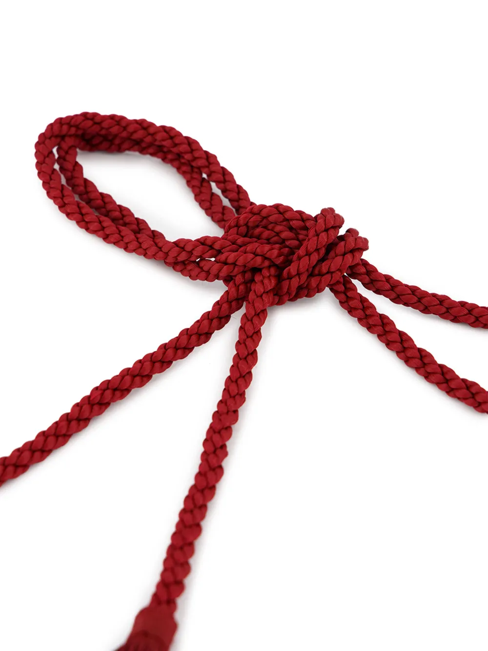 PAULA silk rope belt - Rood