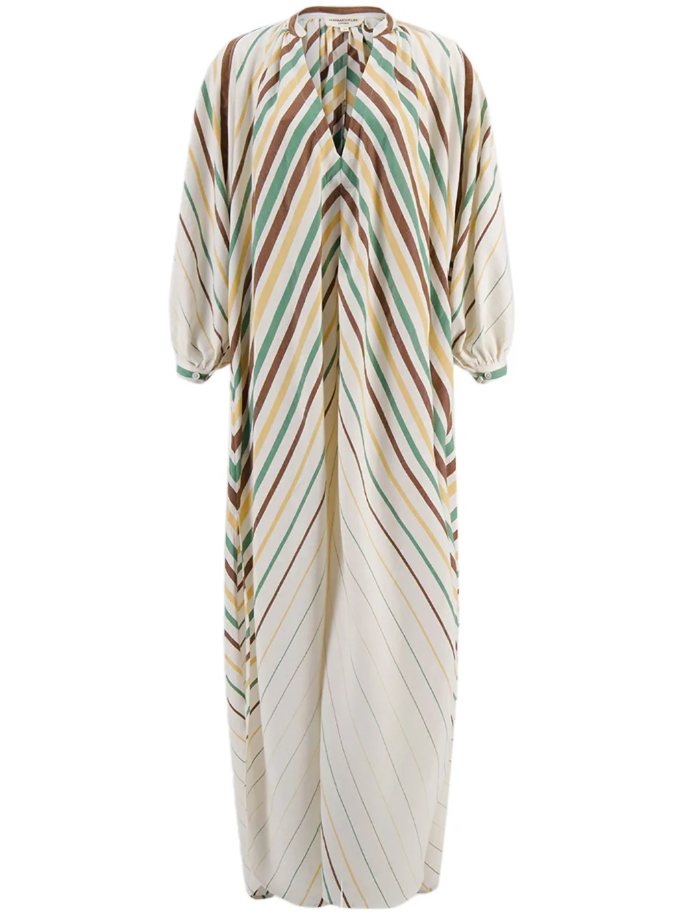 cotton V-neck maxi dress