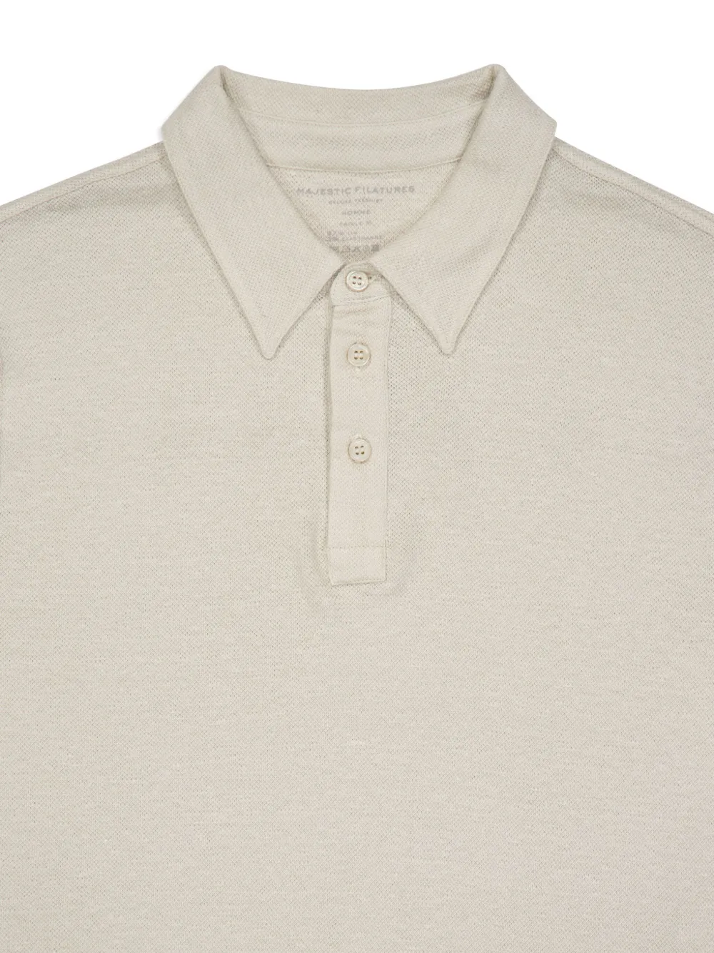 Majestic Filatures Poloshirt met korte mouwen Beige