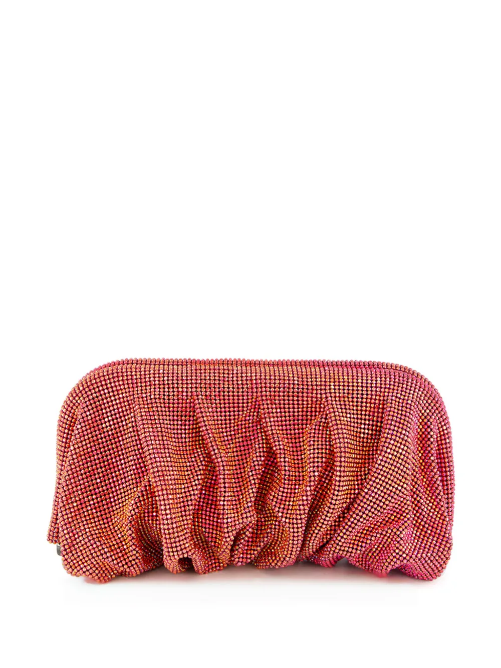 Benedetta Bruzziches Venus La Grande clutch verfraaid met kristallen Rood
