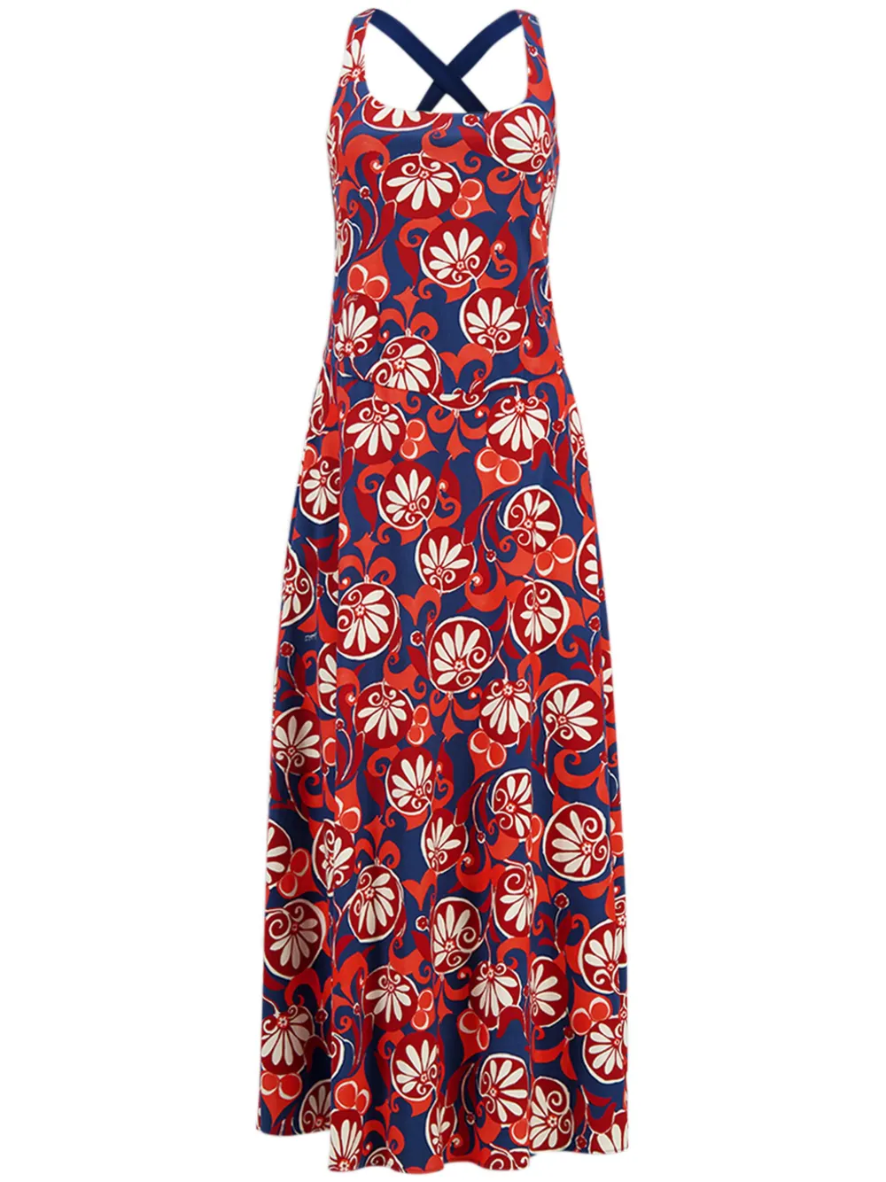La DoubleJ Maxi-jurk met bloemenprint Rood