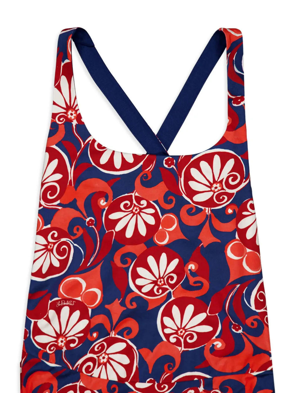 La DoubleJ Maxi-jurk met bloemenprint Rood