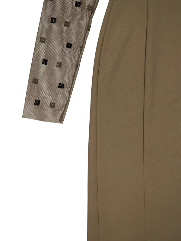 Givenchy ロゴジャカード ドレス | グリーン | FARFETCH JP