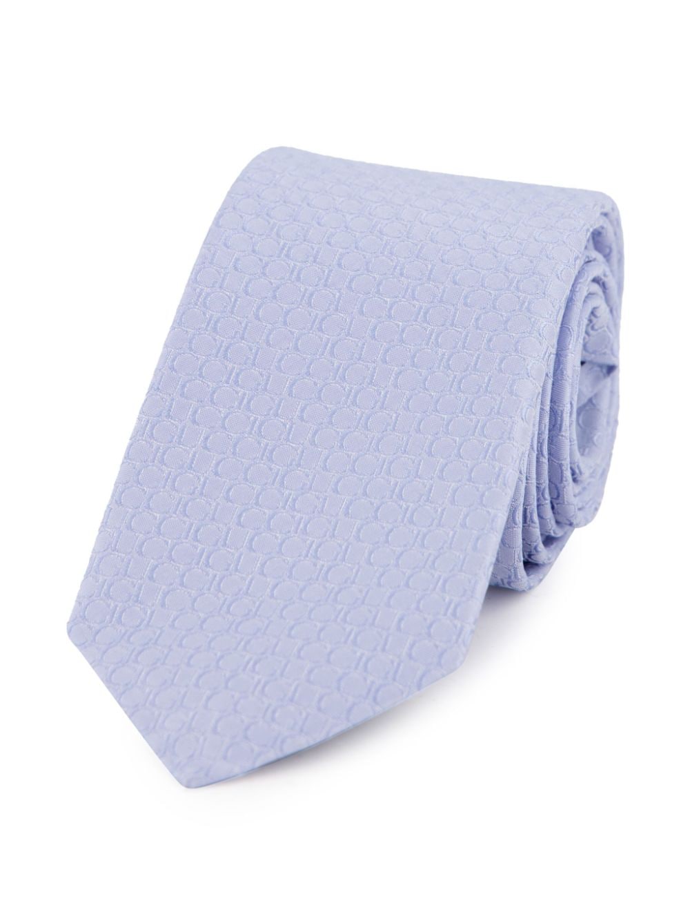 Gucci jacquard-logo tie - Blauw