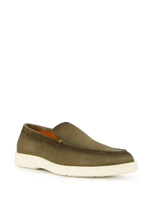 Mocassin Homme Santoni En Cuir Tressé Brun - Pointure 41 EU/8 US - Neuf Avec Boîte