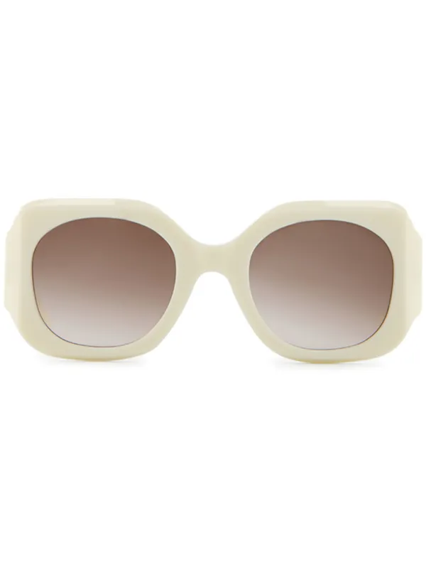 Emanuelle Khanh White Square Sunglasses Emmanuelle Khanh 8480 15 50 – Vintage Frames Company main image 4