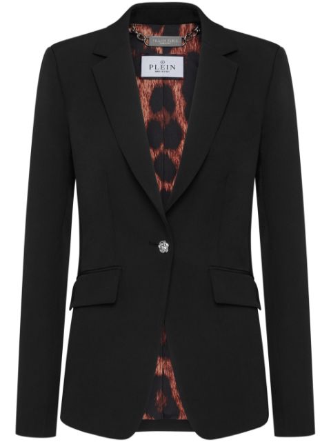 Philipp Plein crystal-skull blazer Women