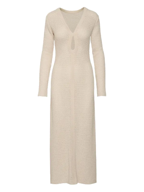 Johanna Ortiz Mysterious World Dress in Neutrals