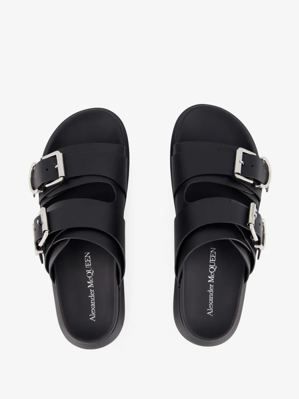Alexander McQueen buckle-strap Sandals | Black | FARFETCH display picture 1