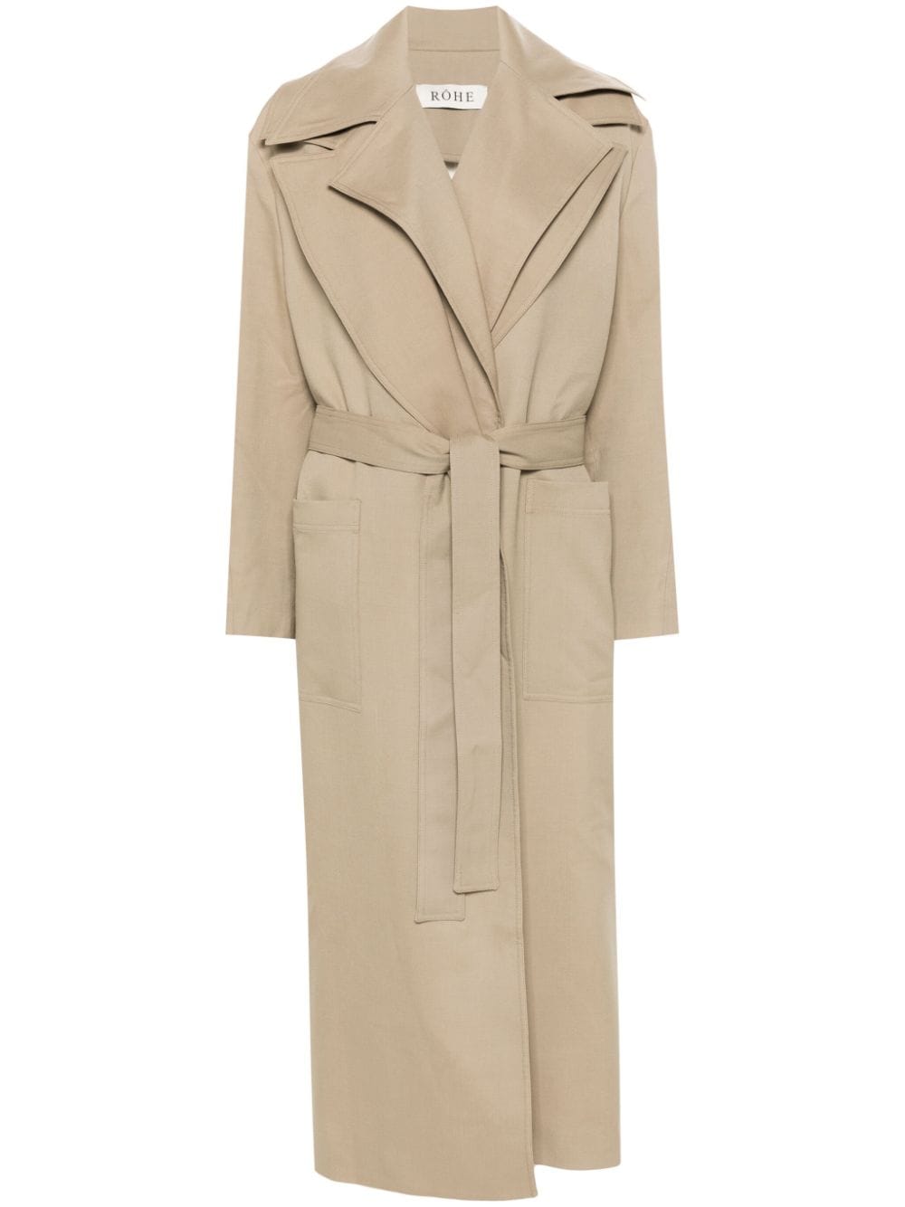 Róhe double-collar belted trench coat