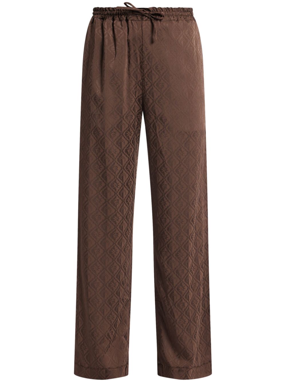 Moon Diamant-jacquard tailored trousers